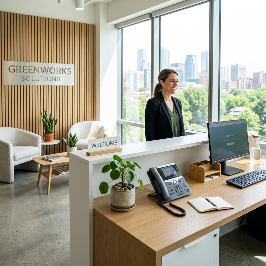 Professional clean office environment